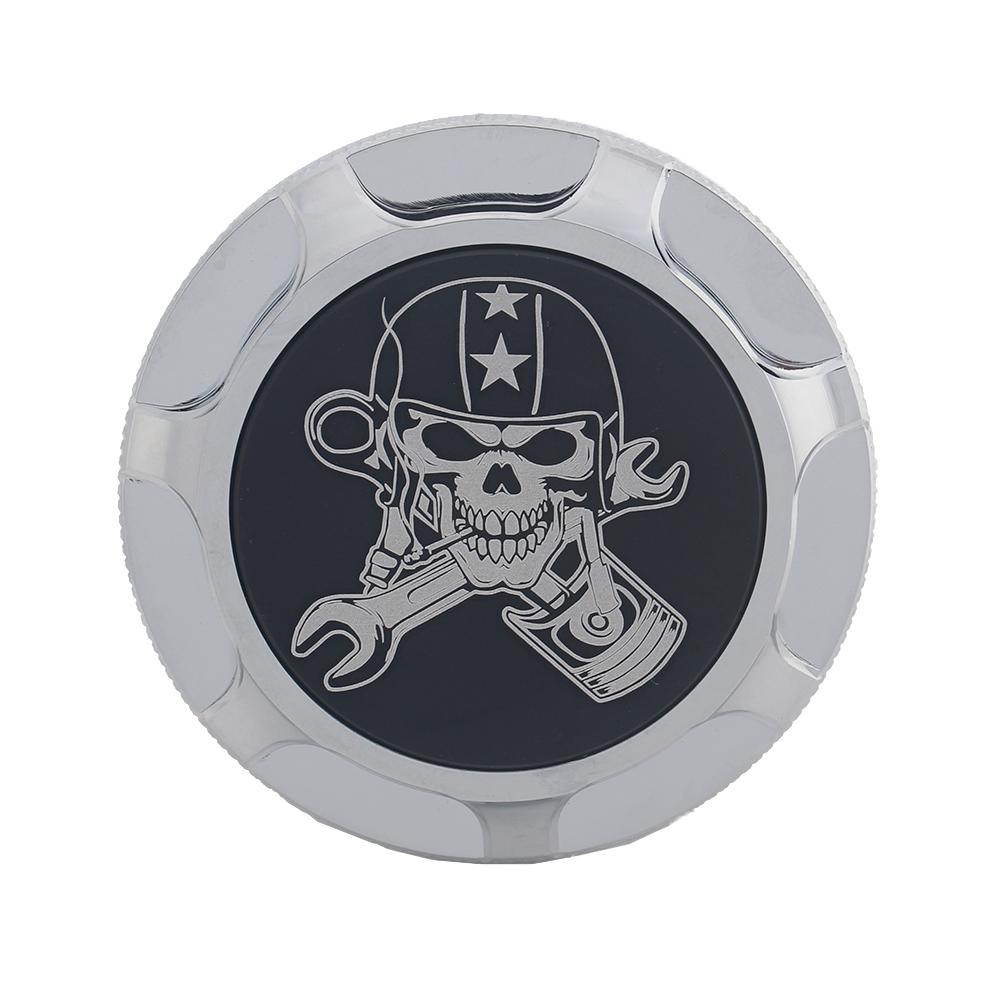 Motorcycle Custom Skull Decorative Oil Cap Fuel Gas Tank Cover Fits For Harley Sportster XL48 883 1200 Touring FLHR Dyna Softail