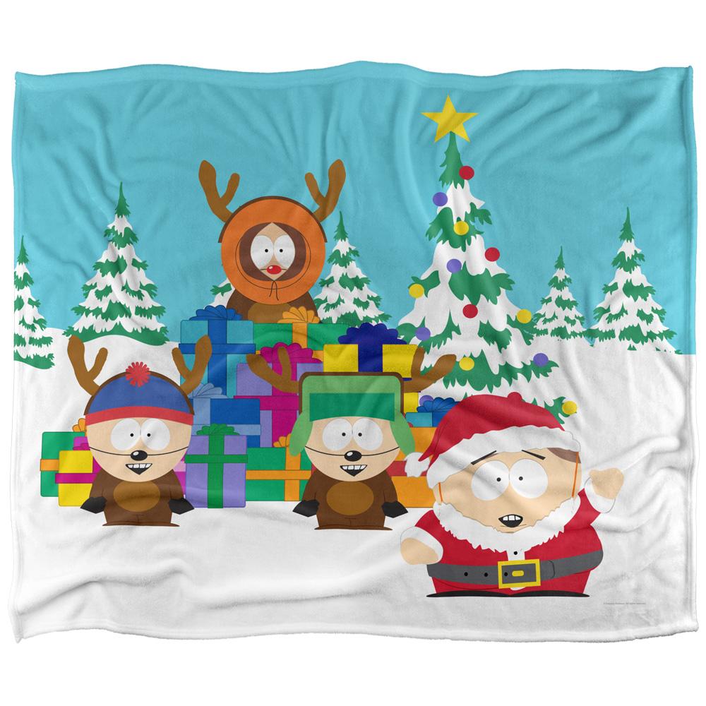 South Park Cartman Santa Silky Reindeer Supersoft Blanket