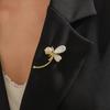 Fashionable Dragonfly Pearl Playing Brooch