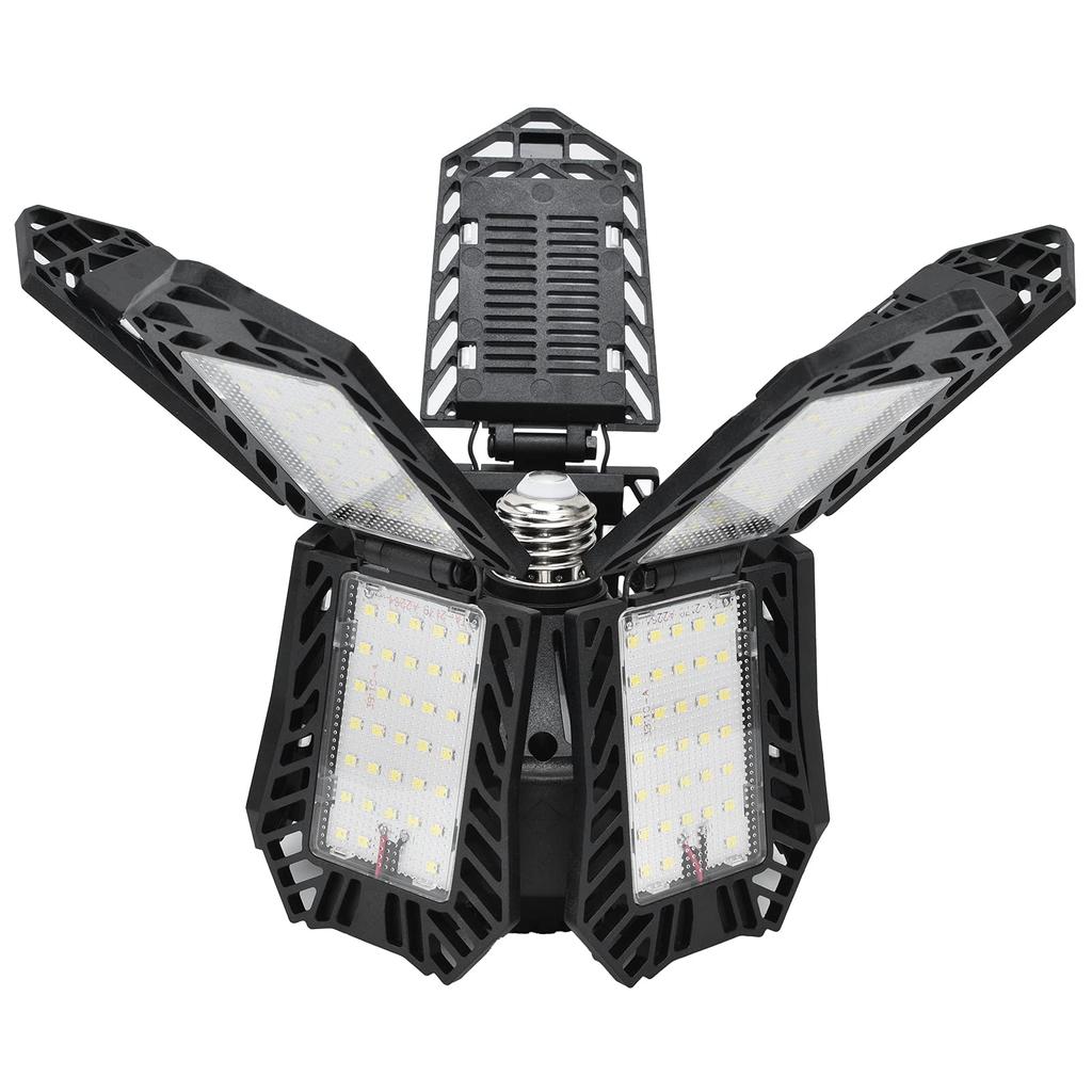 LED Garage Light, E26E27 Garage Ceiling Light, 11 Panels, 180W 18000ML Supermarket Ceiling 360° Emergency Light, Suitable for Basements