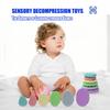 Children's Decompression Toy Colorful Sensory Strips Suction Cup Double-sided Sensory Strips