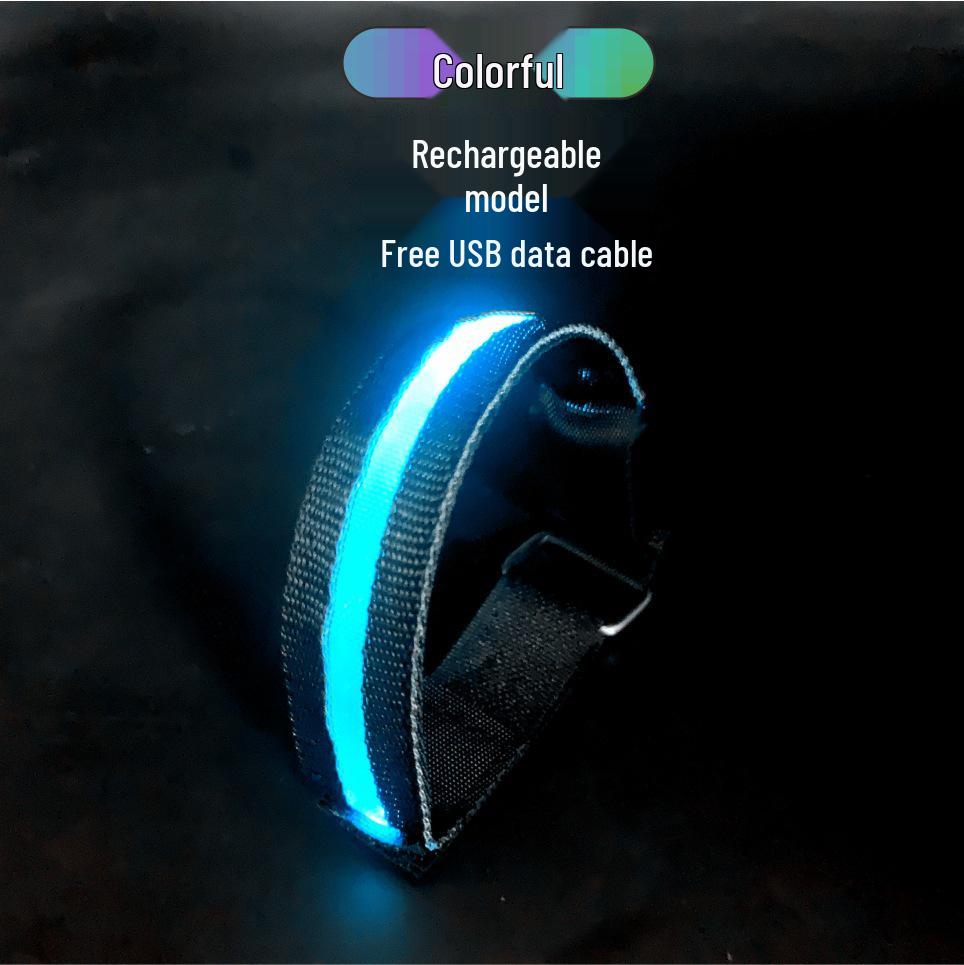 Rechargeable LED Reflective Armband for Night Fishing, Running, Cycling, and Sports