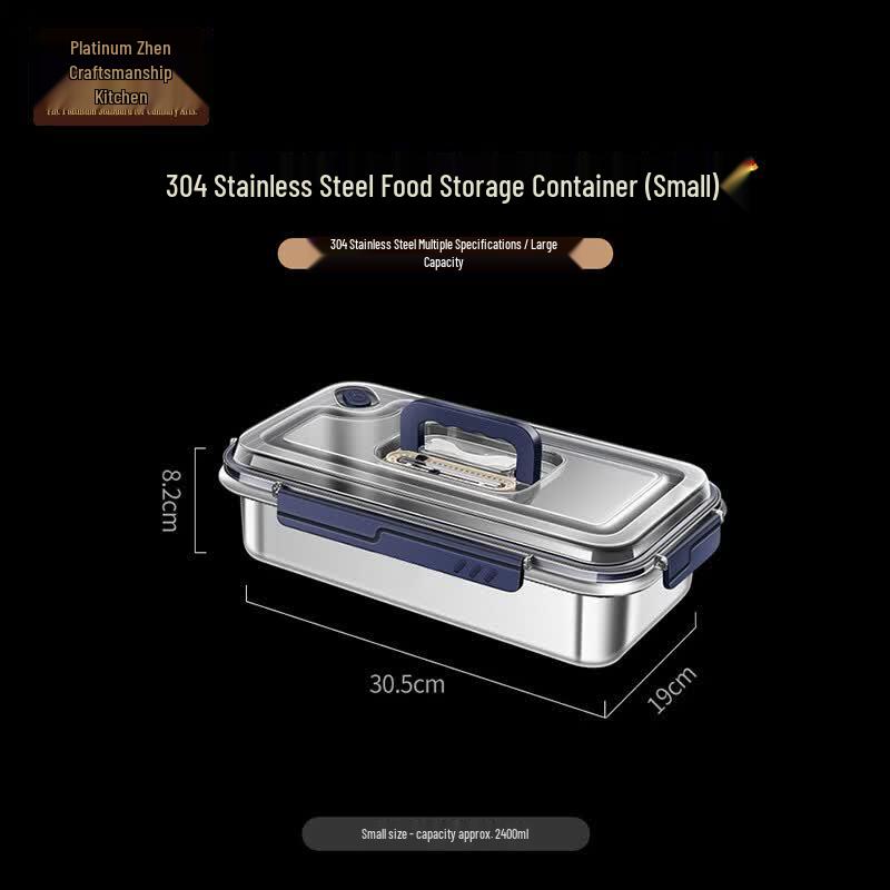 Bozhen Craftsman 304 Stainless Steel Food Storage Container with Handle