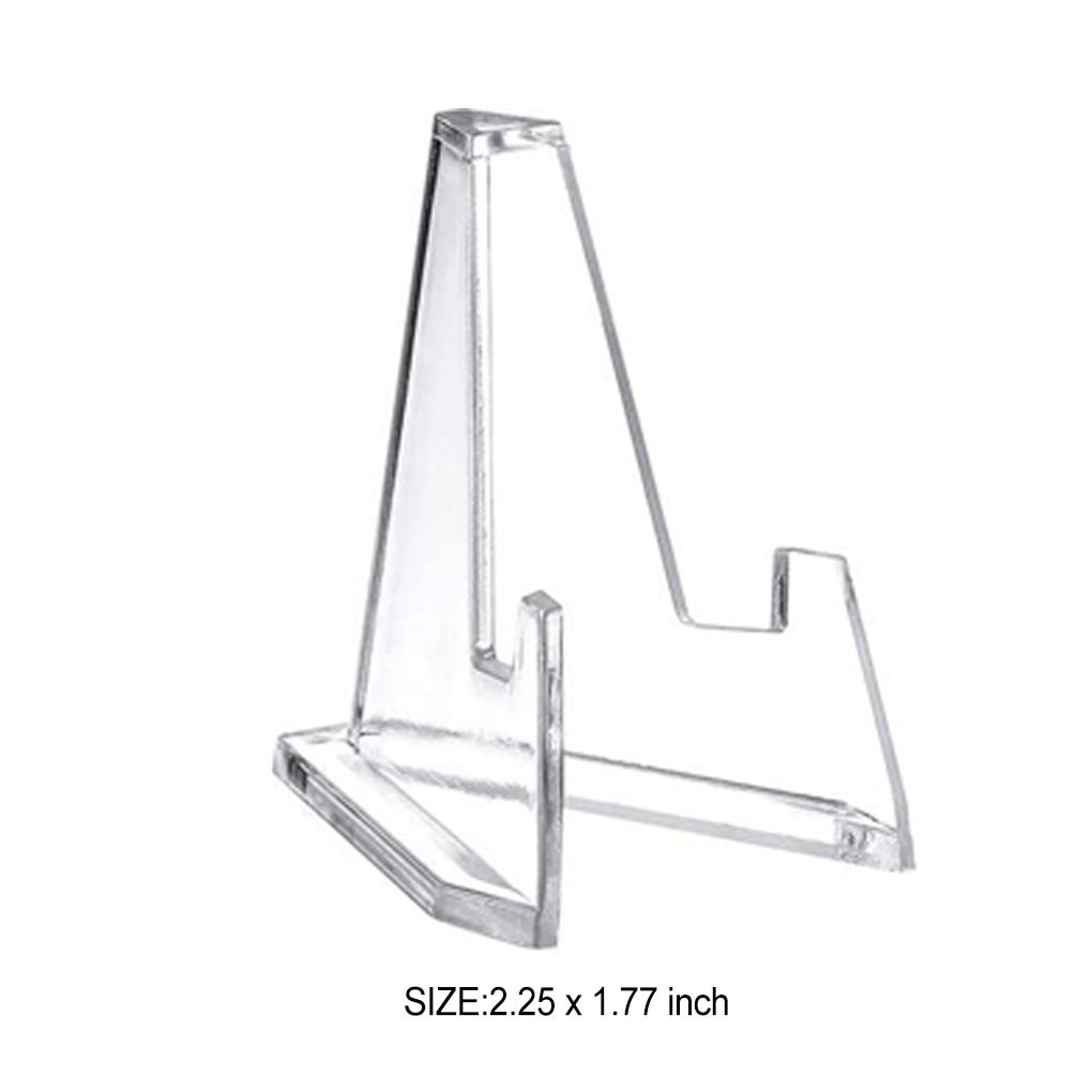 Pack of 12 Display Stand Acrylic Universal Easel Stands Multifunctional Exhibition Supply Exhibitions Coins Displaying
