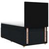 LED Boxspring Bed with Mattress Black 80 X 200 Cm Fabric