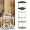Punch-Free Bathroom Shelf Plastic Corner Storage Shelf Rotatable Spice Rack Kitchen