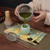Hrubá keramická miska na matcha s hubičkou, Štětec na matcha nástroje, Japonská čajová miska, Šálek na matcha, Míchátko, Sada metliček na čaj