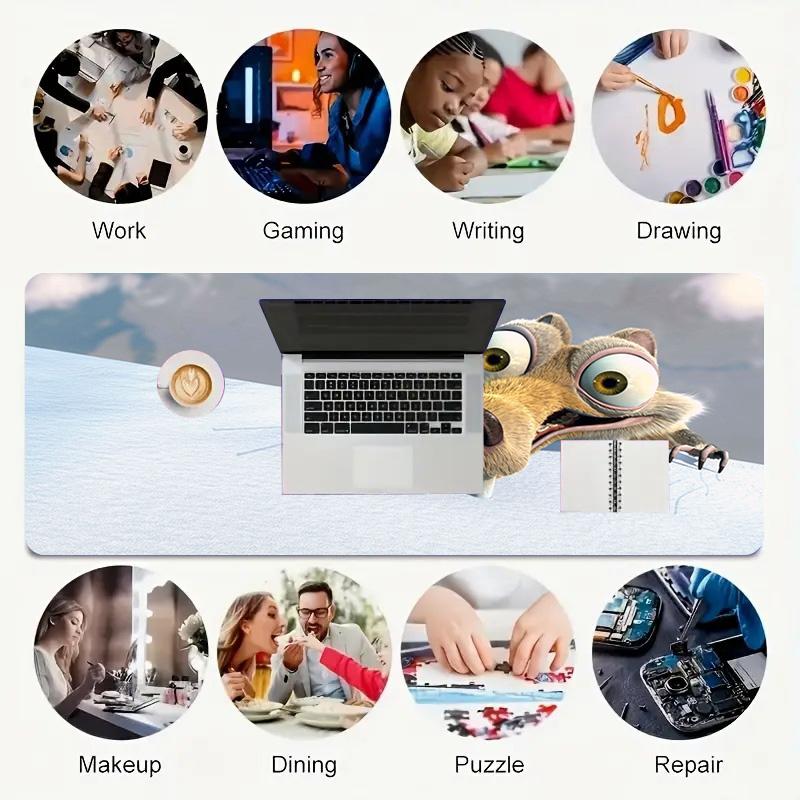 Ice Age Xl Gaming Mouse Pad Nonslip Rubber Base Stitched Edge Waterproof Desk Mat For Pc Laptop Gamer Office Computer Accessories C929118