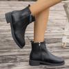 Plus Size Shoes for Women 36-41 Black Platform Autumn Winter Fashion Non-slip Ankle Boot Outdoor Warm Women Footwear
