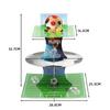 Sports Football Theme Party Cupcake Stand Holder Soccer 3-Tier Dessert Display Rack for Boy Birthday Baby Shower Party Decor