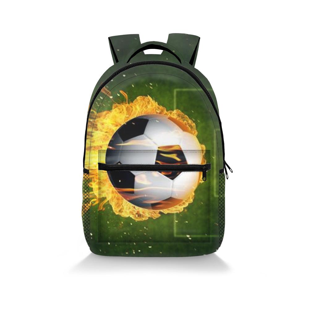Sac à dos pour étudiant Livre Sac à dos Sacs à dos Nouveauté Populaire Classique Football Impression 3D Oxford Imperméable Sacs à dos de Voyage pour Garçons/Filles