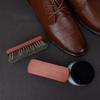 Quality Leather Shoe Brush Solid Wooden Handle Details Polishing and Cleaning  Brush Horse Hair Soft Wood Brush Shoe Accessories