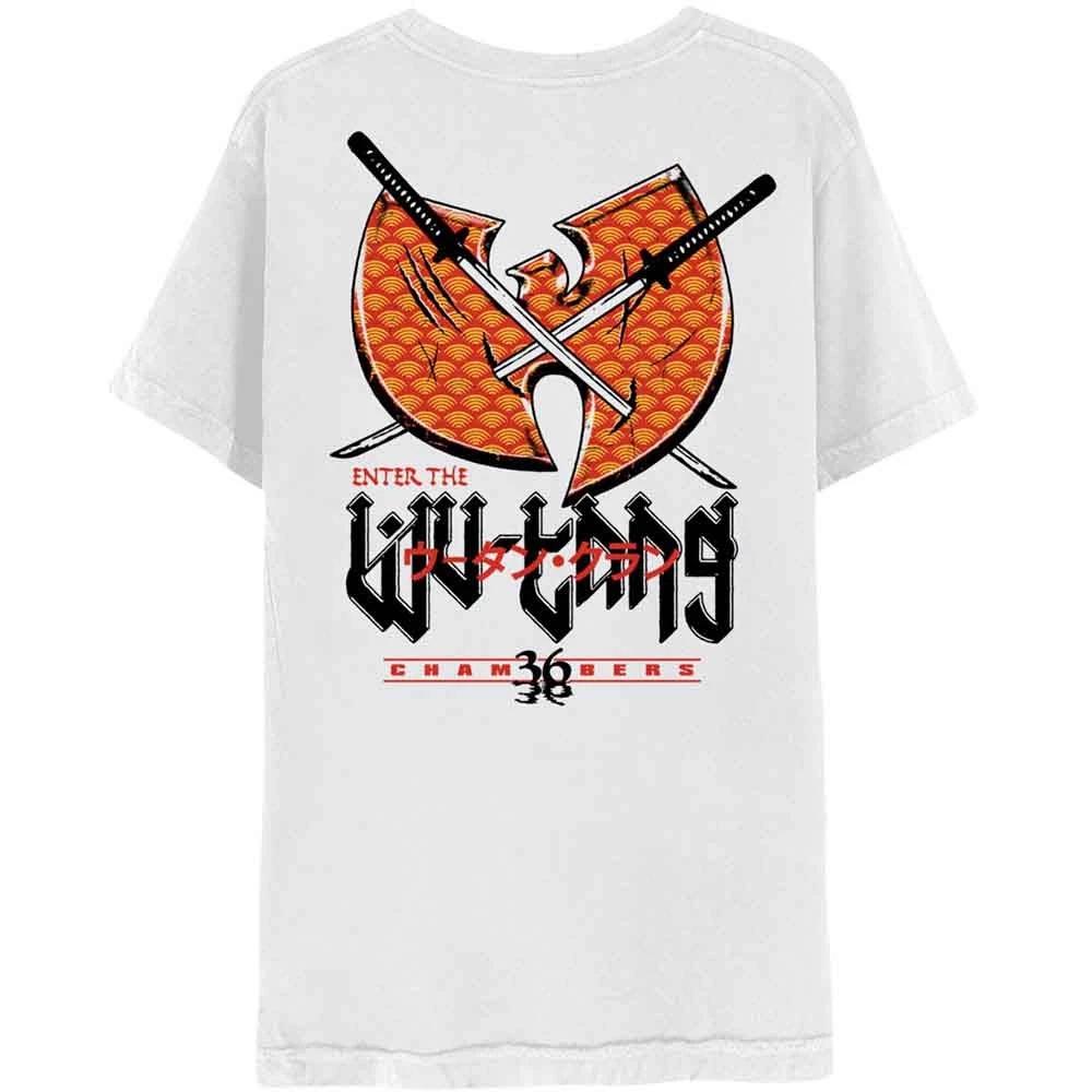 

Wu Tang Clan 100% Cotton T-shirt Mens Tees Top Swords Logo new Official Unisex White S