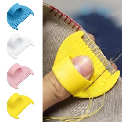 DIY Hand Sewing Aids Finger Protector Home Sewing Edge Lockstitch Sewing Stencil Accessories For Quilting Fabric Arts