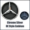 Neu Für Mercedes Benz Für Mercedes Benz A-Klasse W176 2016-2018 A180 A200 A250 Silber Und Schwarz 3D Effekt Stil Frontgrill Stern