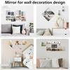 3D Mirror Wall Sticker DIY Square Acrylic Decal 2mm Full Body Wall Mirror Stickers for Bedroom Living Room Home Decor 2/4pcs