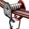 Fofana Ninja Slider Slackline Pulley - Red, Stainless Steel - Converts Slackline To Zip String - 2-Minute Quick Setup for Backyard Obstacle Courses -