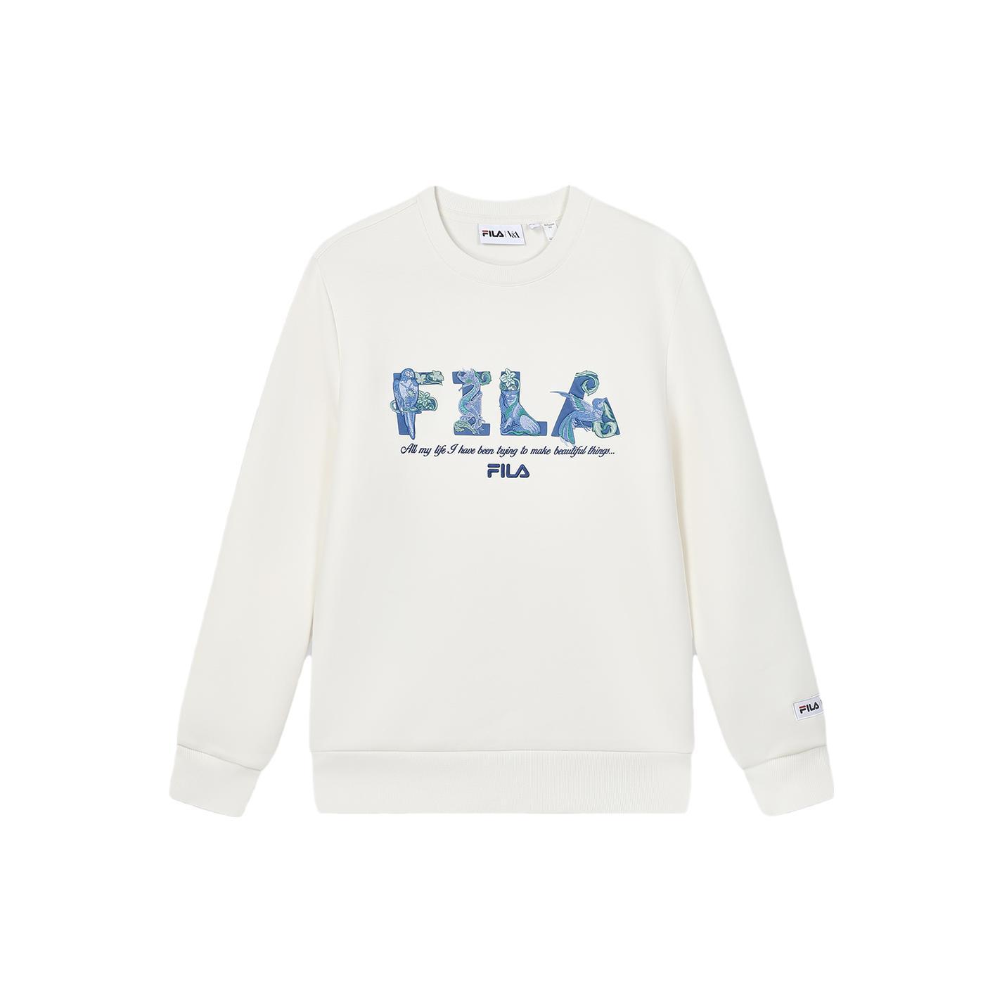 FILA x V&A LIANMINGKUAN Sweatshirt Men s Ivory F11M418201F-IV M