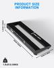 STRICH Powered Effects 38 X Lightweight Aluminum Alloy Pedal Board with Pedal Cable Bag and Strips PB-M15 Board, 13cm, 0.59kg, Hook-and-Loop