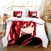 Stampa 3D Anime Fairy Tail Logo Natsu Set Letto Ragazzi Ragazze Misura Singola Queen Copripiumino Federa Letto Bambini Adulti Tessili per la Casa