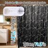 Waterproof Black Marble Print Shower Curtain Anti Mold Bath Liner Contemporary Bathroom Accessories Elegant Interior Design
