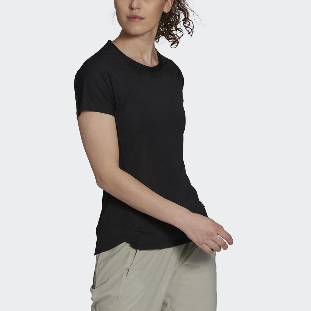 adidas W Ag Tee Parley Outdoor Loose Fit Round Neck Short Sleeve T-Shirt Women Tops Black H31019