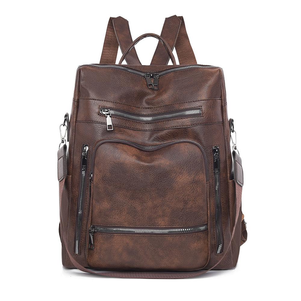 Small Backpack for Women's Backpack European and American Retro Fashion Women's Breast Bag Backpack