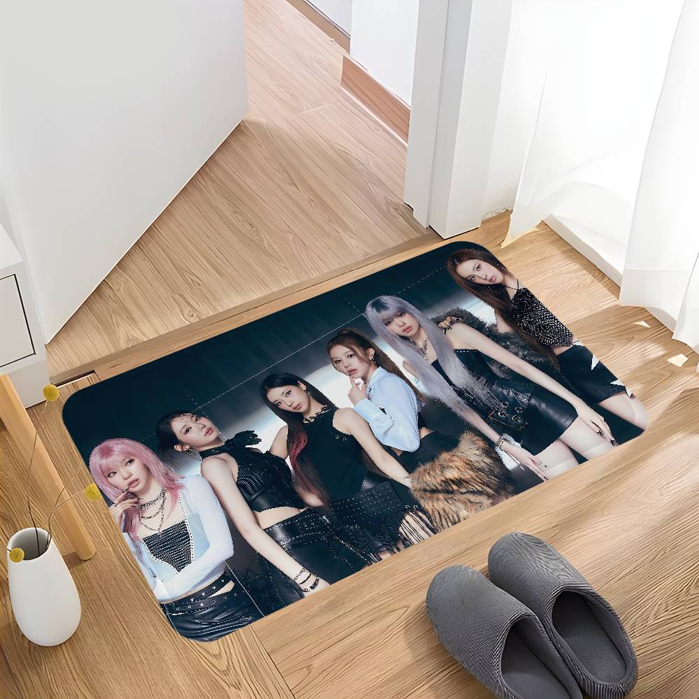 girl Kpop B-Babymonster singer Floor Mat INS Style Soft Bedroom Floor House Laundry Room Mat Anti-skid Household Carpets