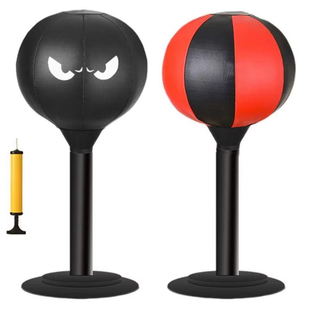 Wall Mountable Desktop Punching Bag Inflatable Desk Boxing Punch Ball  Home Training
