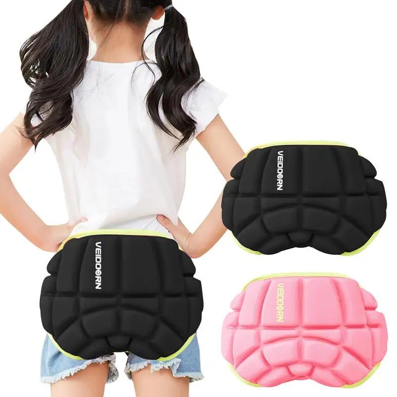 Sports Ski Skate Snowboard Protection Kid Protective Hip Pad Soft Padded Hip Shorts for Skiing Skating Skiing Protector Skating чёрный
