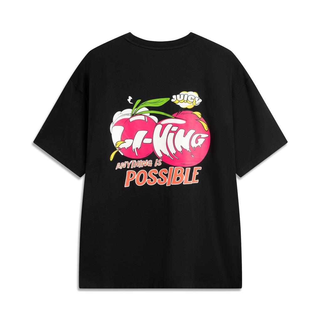 Li Ning Sports Life Collection T Shirt Men's Black AHSV363-7