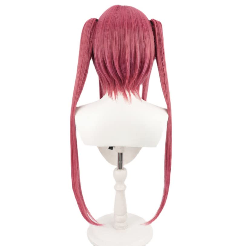 Muyu Amagase Cosplay Wig, Red and Pink Mix, Heat-Resistant, Perfect for Cosplay, Photoshoots, and Festivals