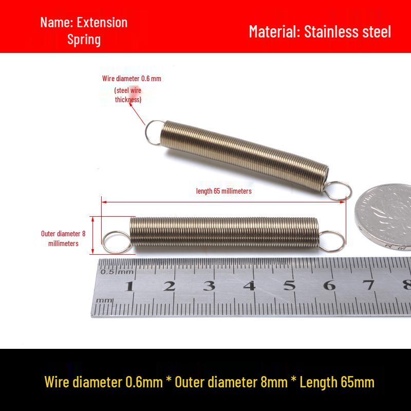 Stainless Steel Spring Hook for Microwave Oven Handle, Wire Diameter 0.6/0.7