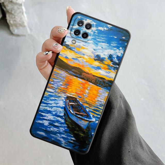 

Чехол для Samsung Galaxy A70 A70s A50 A30s A04s A20s A20e A02 A02s A03 A42 M31 M13, чехол для телефона с изображением масляной живописи, искусства, воды, города, Венеции Samsung A30