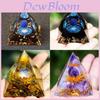 Resin Art Crystal Ball Pyramid Home Decor With Modern Minimalist Style For Living Room Display
