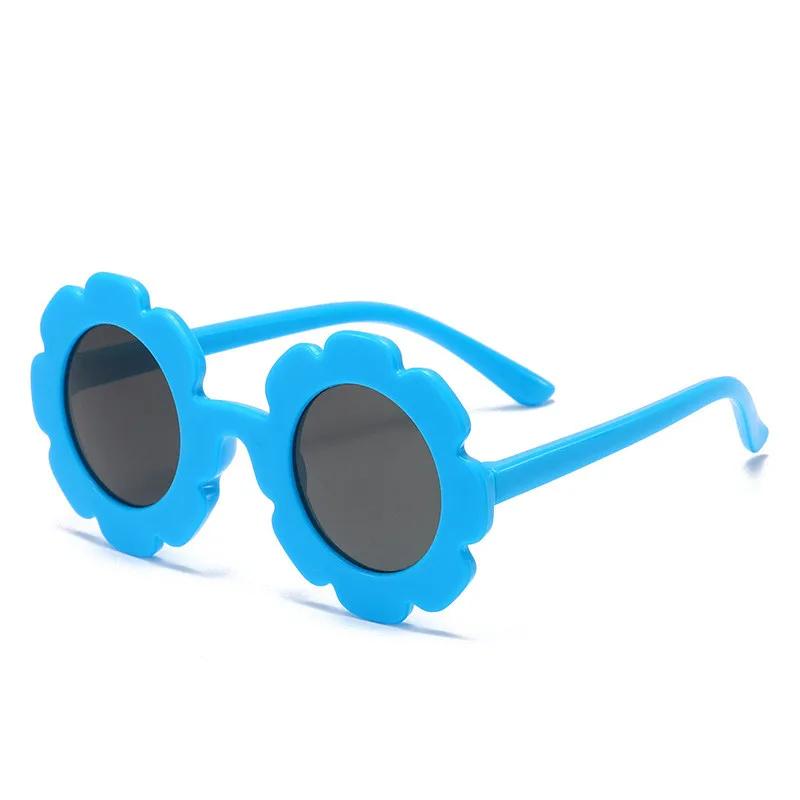 

Sun Flower Kids Sunglasses Uv400 For Boy Girls Toddler Lovely Baby Sun Glasses Round Cute Children Outdoor Eyewear As picture