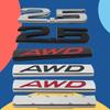 3D 2.5 AWD for CX-5 CX-7 CX-9 RX7 RX8 626 MX5 Car Fender Side Trunk Nameplate Decal Emblem Badge Sticker