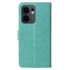 For Oppo Reno13 F 5G (Reno 13 FS 5G)/4G Leather Case Butterfly Floral Imprint Wallet Stand Cover