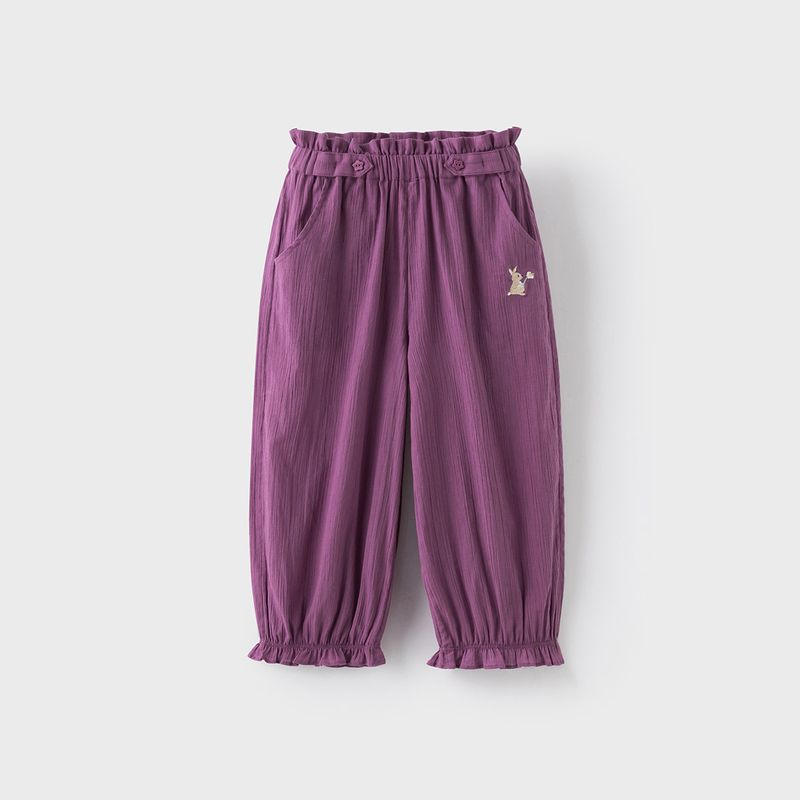 David Bella Children s Casual Pants Boys and Girls Pants 2026 Summer Girls Anti-Mosquito Pants Pure Cotton Lace Children s Clothing