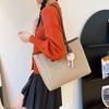 Faux Leather Tote Bag for Women Large Capacity Shoulder Handbag