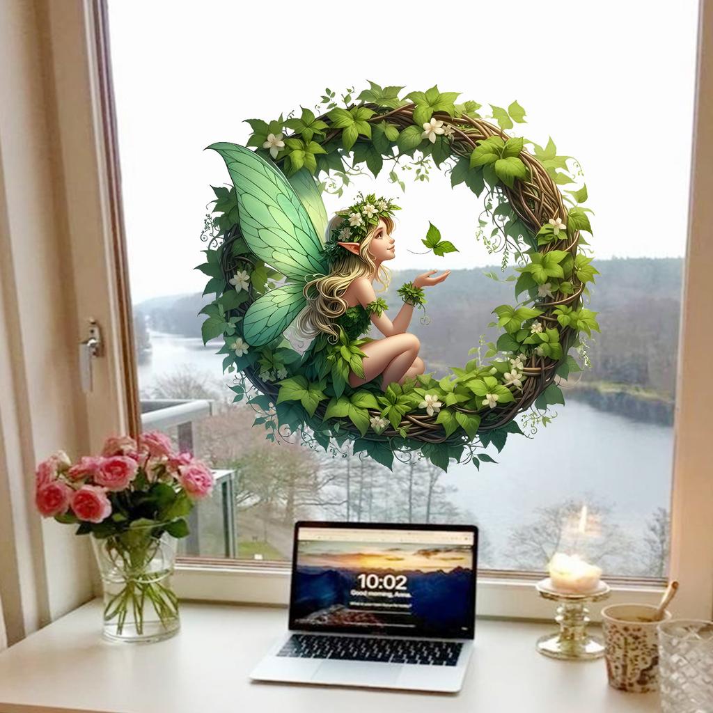 Forest Elf Window Stickers Are Suitable for Glass Decorations in Bedrooms, Living Rooms and Other Spaces.