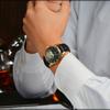 ONTHEEDGE Relógio masculino à prova d'água relógio masculino com cinto de couro