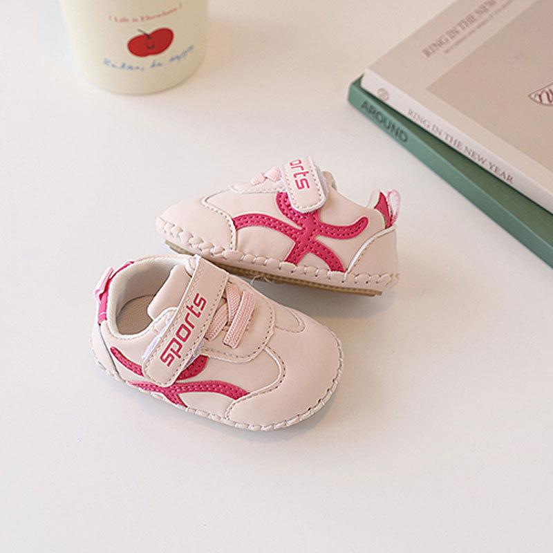 Baby Soft Sole Sneakers For Boys Girls With Magic Strap For Toddler Walkers