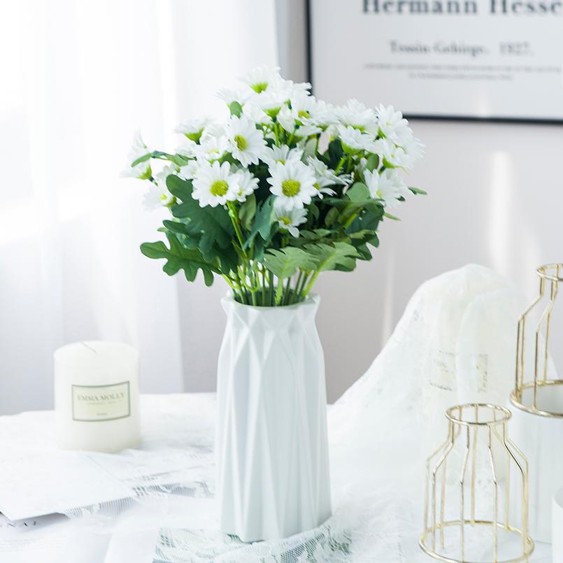 21 Heads Spring Silk Daisy Bouquets Festival Table Decoration Vase Home Wedding Decorative Household Products Artificial Flowers