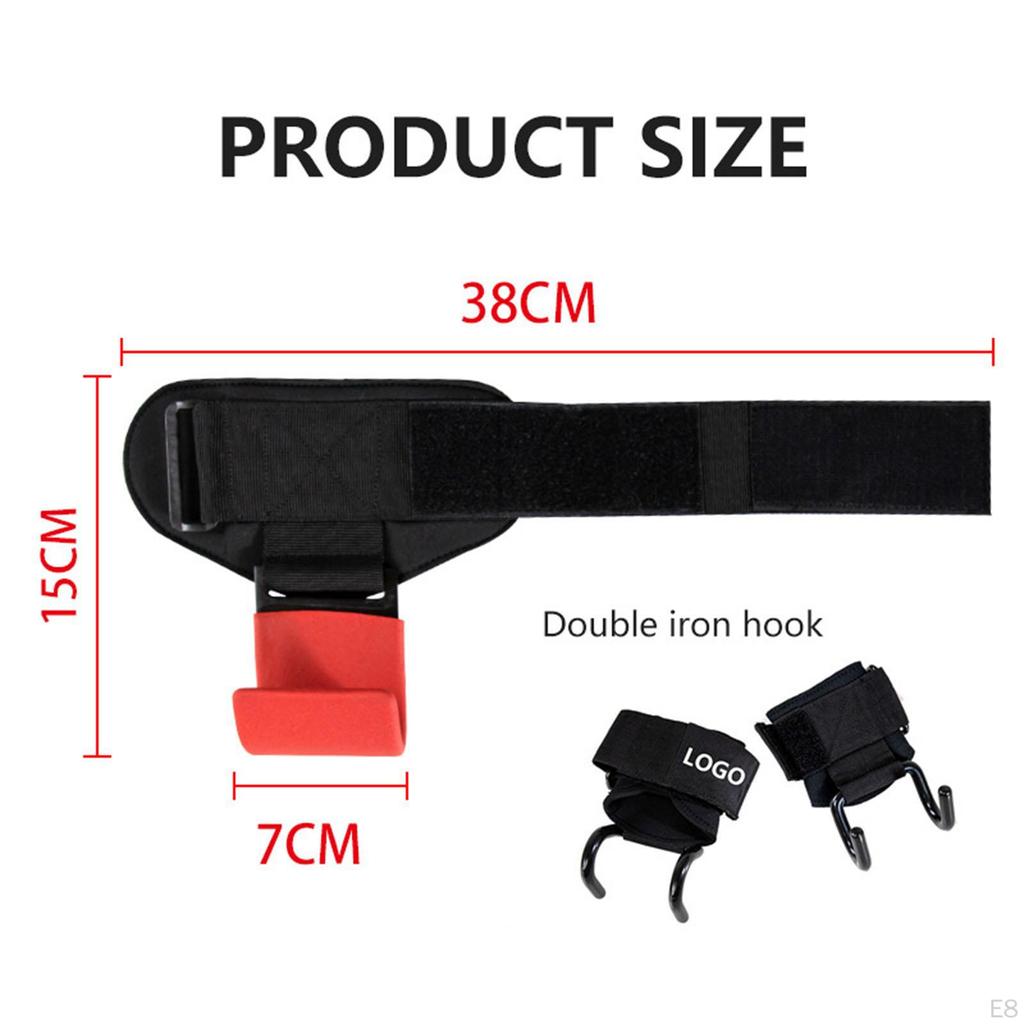 of Weight Lifting Wrist Strap with Hook Straps Grips for