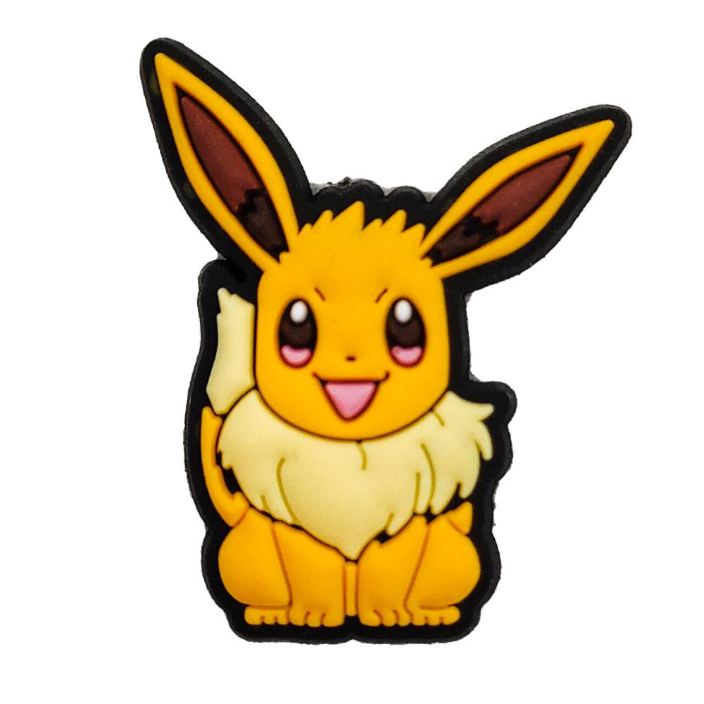 

Мультяшные клоги Пикачу Покемон с пряжками-цветами - Аксессуары для обуви из мягкой резины