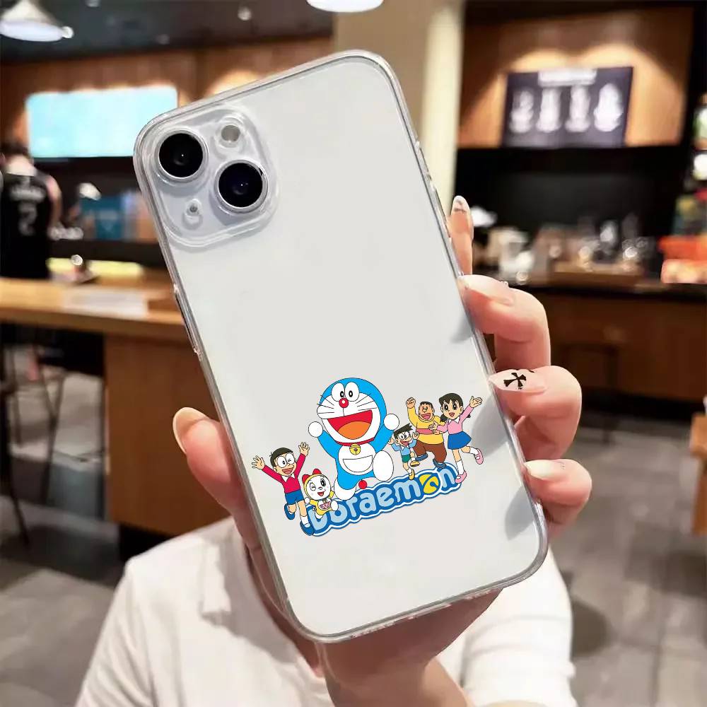 

Cute D-Doraemon Phone Case IPhone 17 16 15 14 13 12 11 Pro Max 13 12 Shockproof Soft Clear Cases Coque iPhone 11