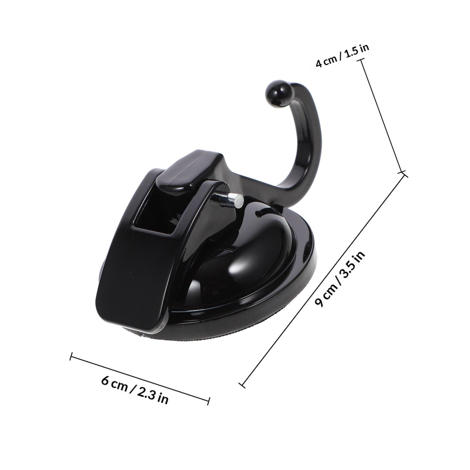 

Strong Bearing Capacity Suction Cup Hook Reusable Vacuum Suction Wall Hook for Glass Mirror Window Ceramic Surface Safe Reliable чёрный