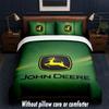 John Deere Design Bed Bedding Set 1 Duvet Cover + 2 Pillowcases Soft Breathable Household Bed Linens