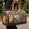 3D Gothic Buntglasdruck Halloween Sporttasche - Multifunktionale Reisetasche
